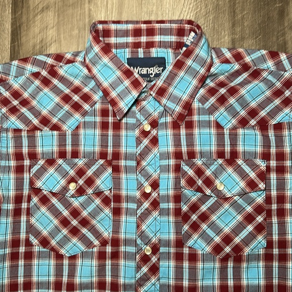 Wrangler Western Long Sleeve Pearl Snap - XL (14/16) - Picture 4 of 6
